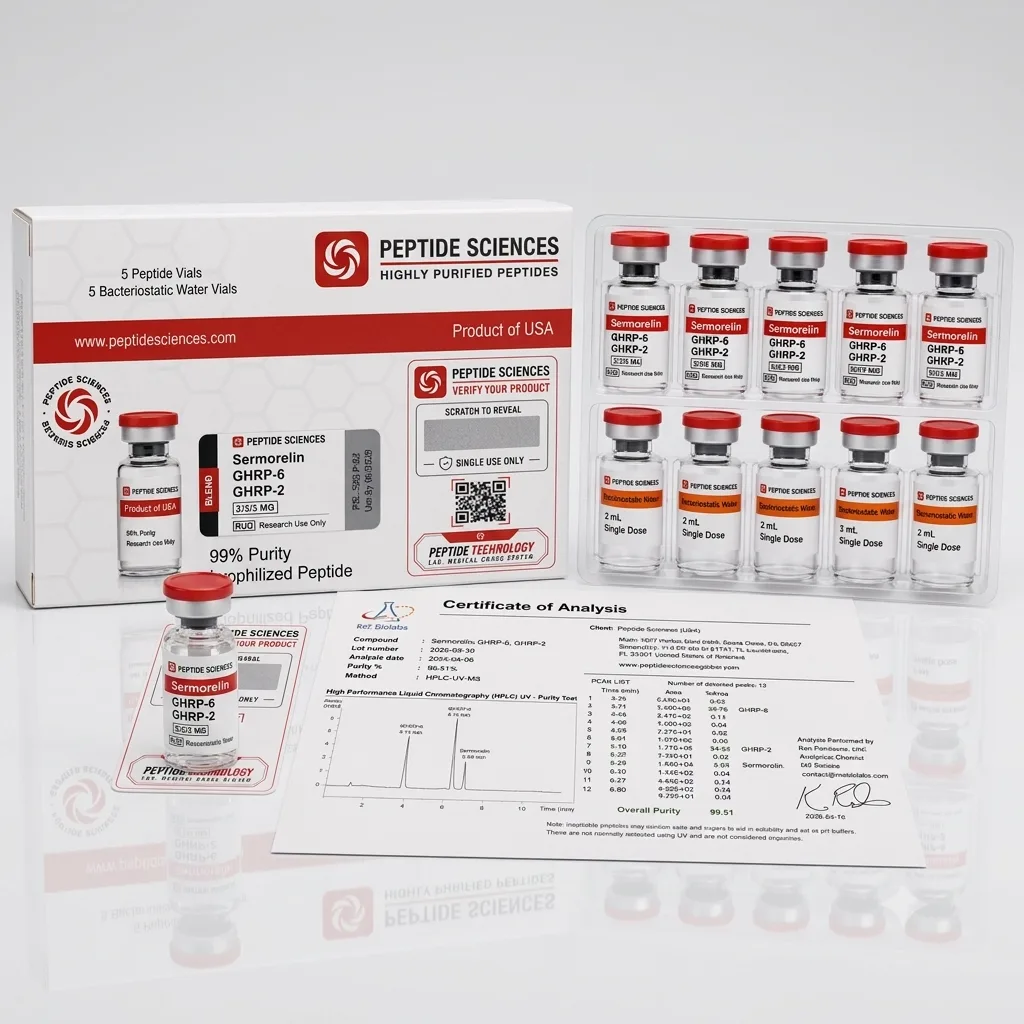 Peptid Sciences Sermorelin + Ghrp6 + Ghrp2 Mix