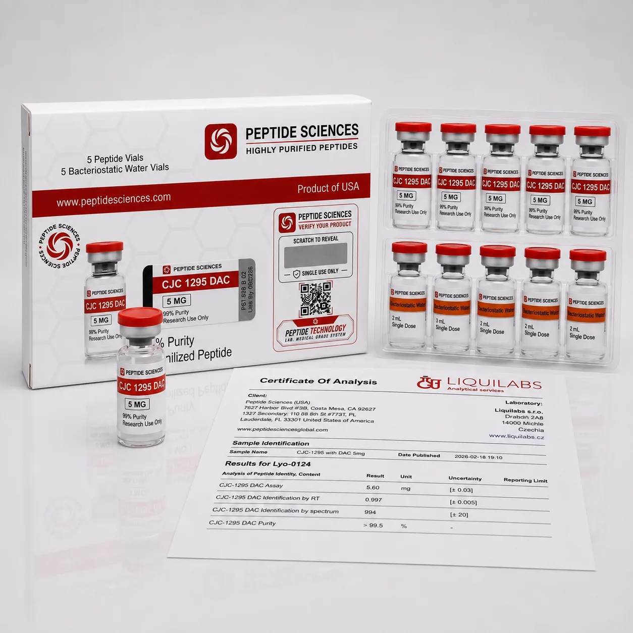 Peptid Sciences Cjc 1295 Mod GRF 5mg