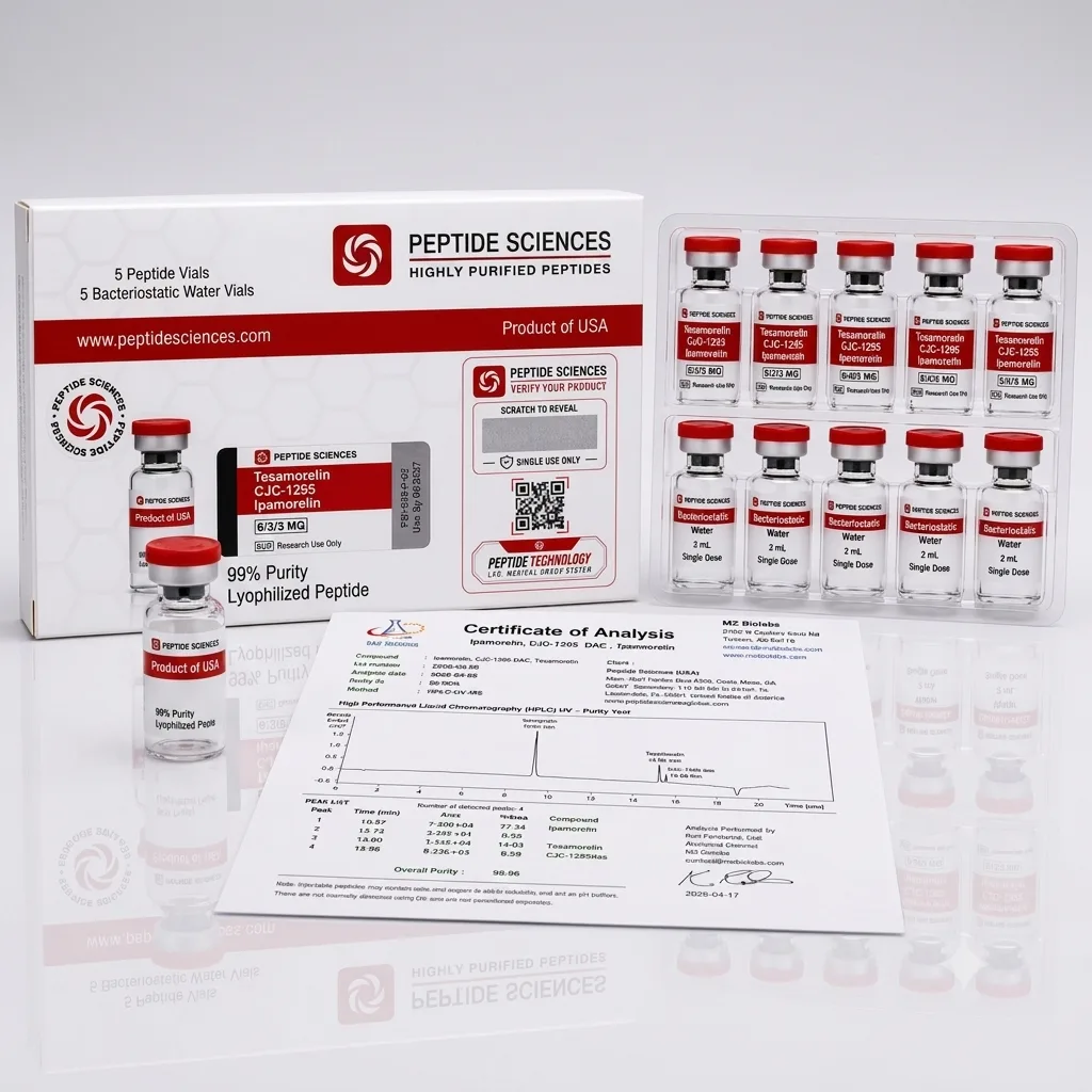 Peptid Sciences Tesamorelin + Cjc 1295 + Ipamorelin Mix