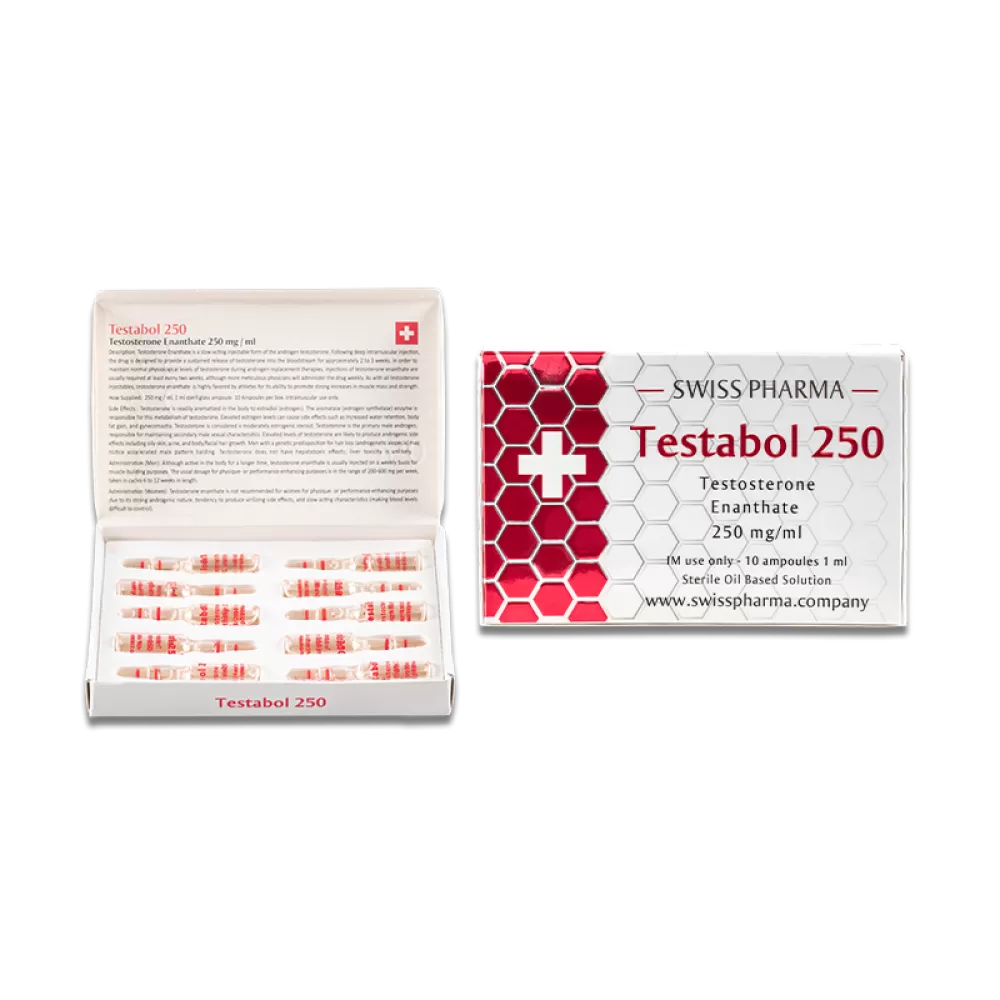 Swiss Pharma Testesterone Enanthate 250mg 10 Ampul