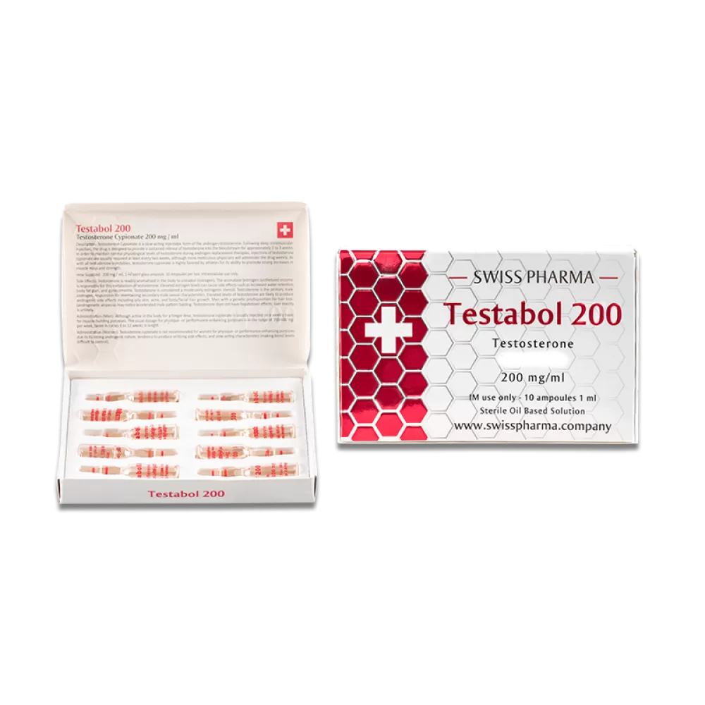 Swiss Pharma Testosterone Cypionate 200mg 10 Ampul